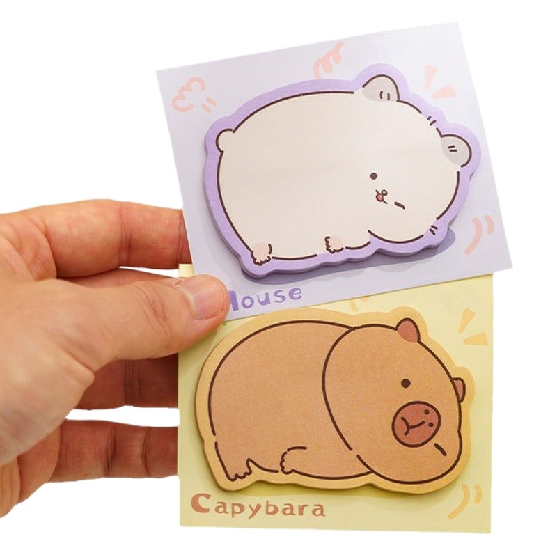 Special-shaped sticky note cute pet note paper ins high-looking n-Times stickers strong adhesive label stickers student note stickers