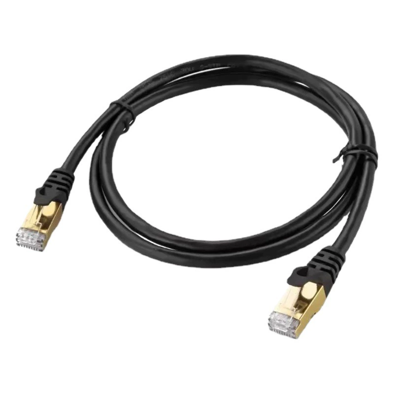 Xunjie CAT6A SFTP многожильный патч-корд с двойной экранировкой из чистой меди, устойчивый к помехам, готовый сетевой кабель Gigabit категории 6A