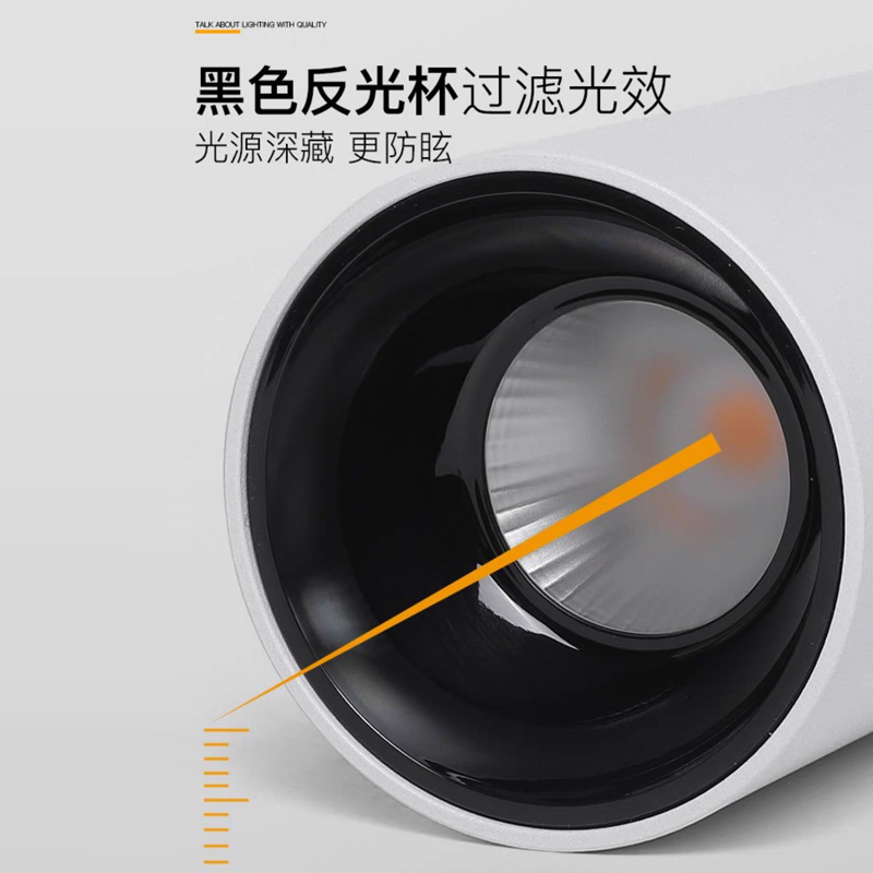 LED lámpara de techo anti-deslumbrante lámpara de techo de espectro completo hogar sala de estar superior cob sin lámpara principal colina colgante lámpara down