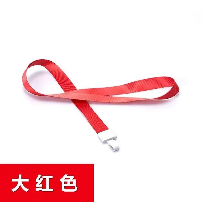 Cubierta de tarjeta al por mayor cordón correa de cordón de hebilla integrada correa de cordón correa de identificación de estudiante de empleado de marca cordón de cuello colgante