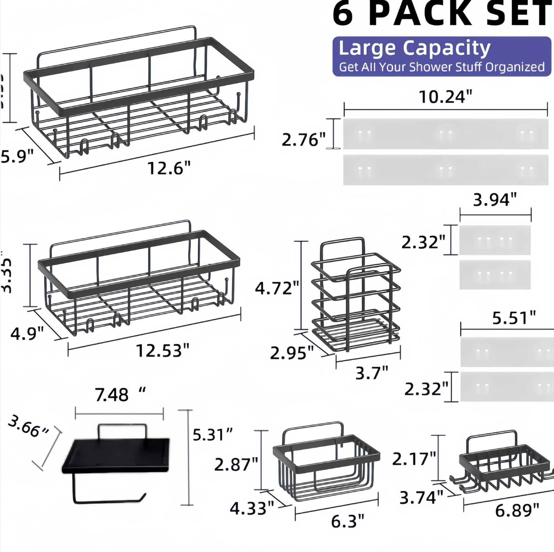 Rack de almacenamiento de inodoro jabón artículos de higiene rack de baño sin perforación tipo pared rack de almacenamiento de baño transfronterizo