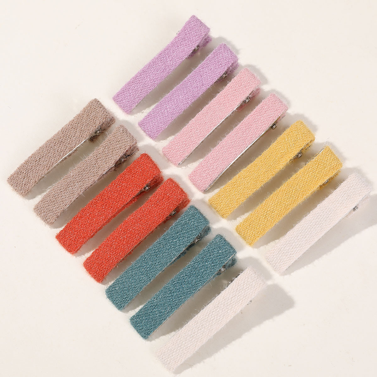 韓版簡約風百搭布藝髮夾一字夾時尚小眾劉海夾鴨嘴夾頭飾髮飾批發