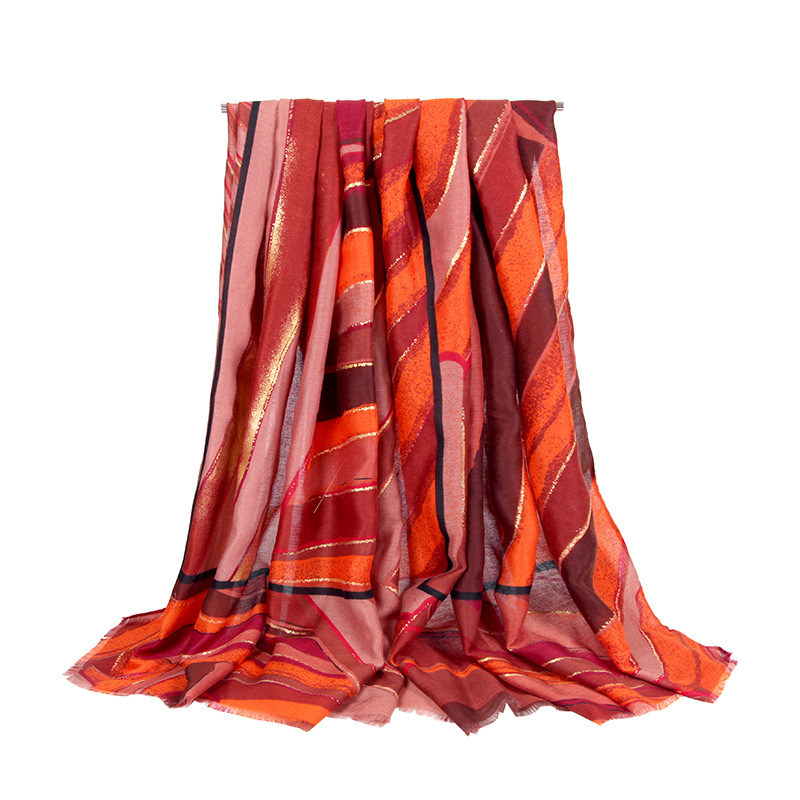 Novo cachecol estampado de outono e inverno de 2023, mais vendido, faixa de cabeça e xale versáteis da moda europeia e americana_voghion.com