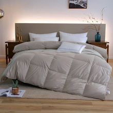 波兰进口95白鹅毛被子加厚冬季冬被春秋被芯单双人超软蓬松棉被褥
