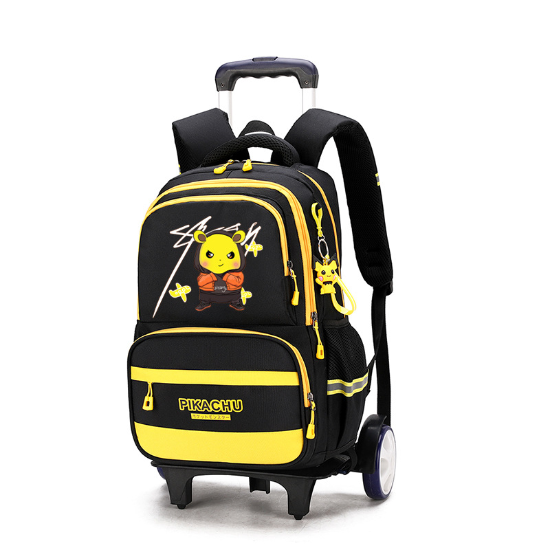 Una Generación de peces naturales niños tire de varilla bolsa 9-14 años mochila de dibujos animados transfronteriza para fines especiales