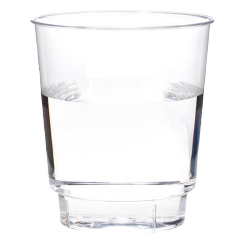 Jiasheng ya duro taza de aviación engrosada taza desechable de plástico transparente taza de agua Impresión de logotipo fabricante de la taza de prueba