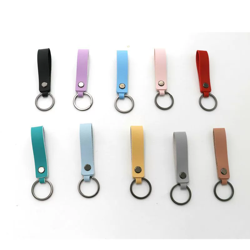 PU кожаный брелок оптом мужской и женский универсальный кожаный брелок подвеска бизнес подарок кожаный автомобильный ключ