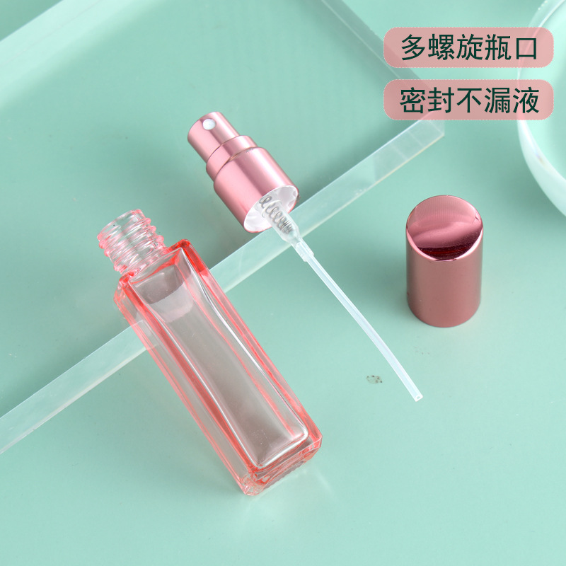 Muestra de perfume sub-botella de alta gama botella de aerosol portátil 10ml de vidrio avanzado sub-contenedor 5ml mini botella vacía