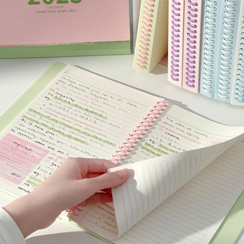 Cuaderno de 3 años de segunda clase desmontable engrosado hoja de cálculo bobina de alto valor facial para estudiantes