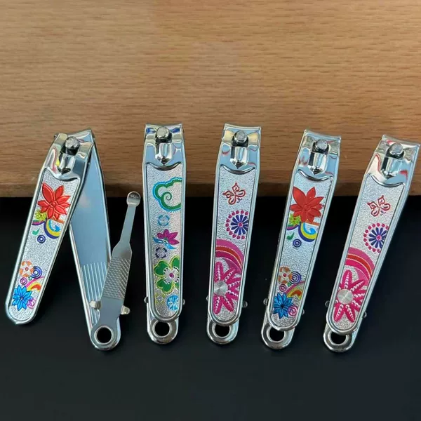 0816 nail clippers flower stickers flat nail clippers fashion nail clippers 1 yuan 2 yuan store supply
