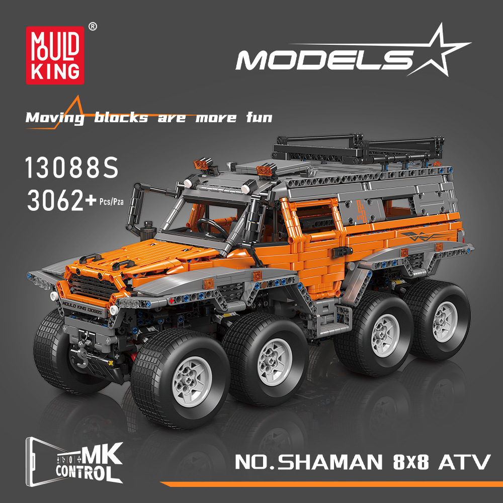Modelo 13088S 13089 Shaman 8X8 vehículo todoterreno eléctrico grande coche de juguete de control remoto niño