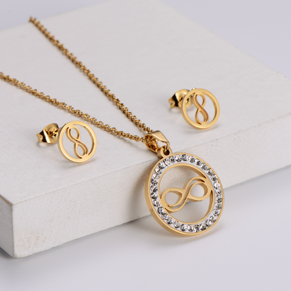 Am [2021 New] Popular Internet Celebrity Model 8-Shaped Set of Ornaments Womenu0027s Pendant Persona