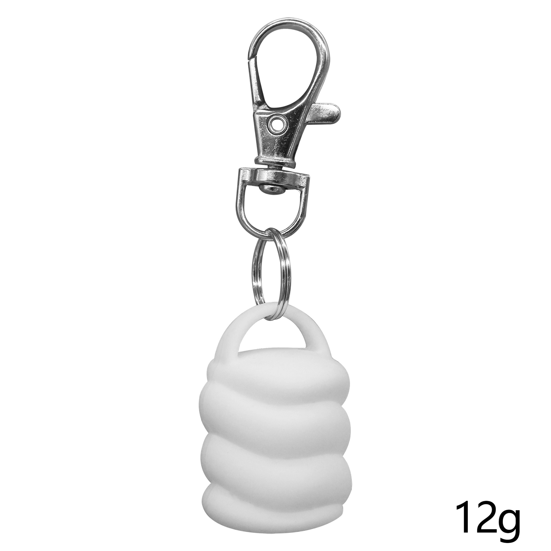 Funda de lápiz labial humectante en espiral blanca de silicona