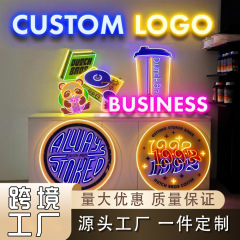 Ledネオンカスタム発光字国境を越えたアマゾン自動車結婚式の名前装飾灯usb造形雰囲気灯
