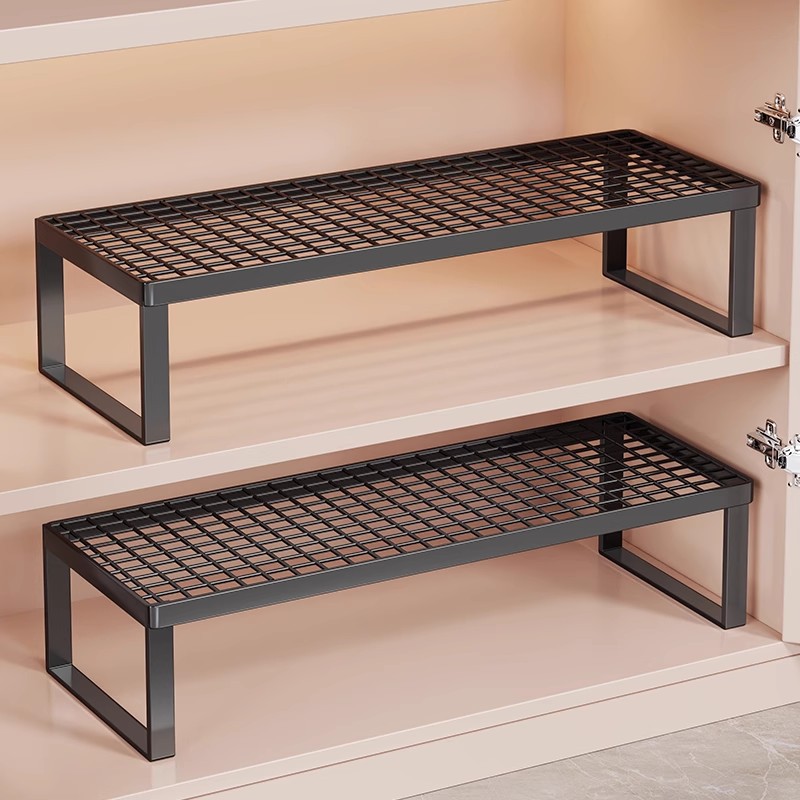 Kitchen Storage Rack Cabinet Pot Rack Multi-Functional Layered Countertop Storage Rack Household Integrated Under-Sink Storage Rack