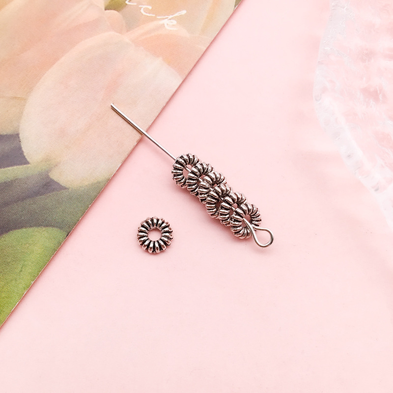 アマゾンの新商品1個の古銀のビーズのdiyネックレスのブレスレットのアクセサリーのビーズのアクセサリーの材料のビーズの卸売り|undefined
