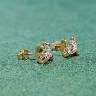 Mosan Diamond Cattle Head Earrings 925 Silver Plated 18k Platinum Gold Rose Gold Moissanite Earrings Fashion Earrings Earrings