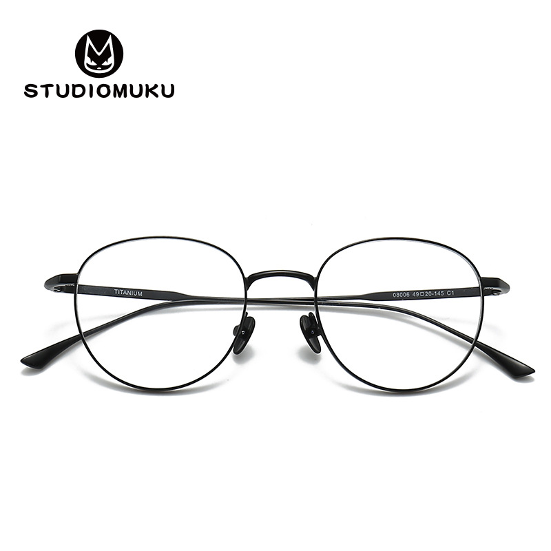 STUDIOMUKU gafas de madera cool basado en la puntuación oriental estética retro marco de gafas retro marco de gafas superior