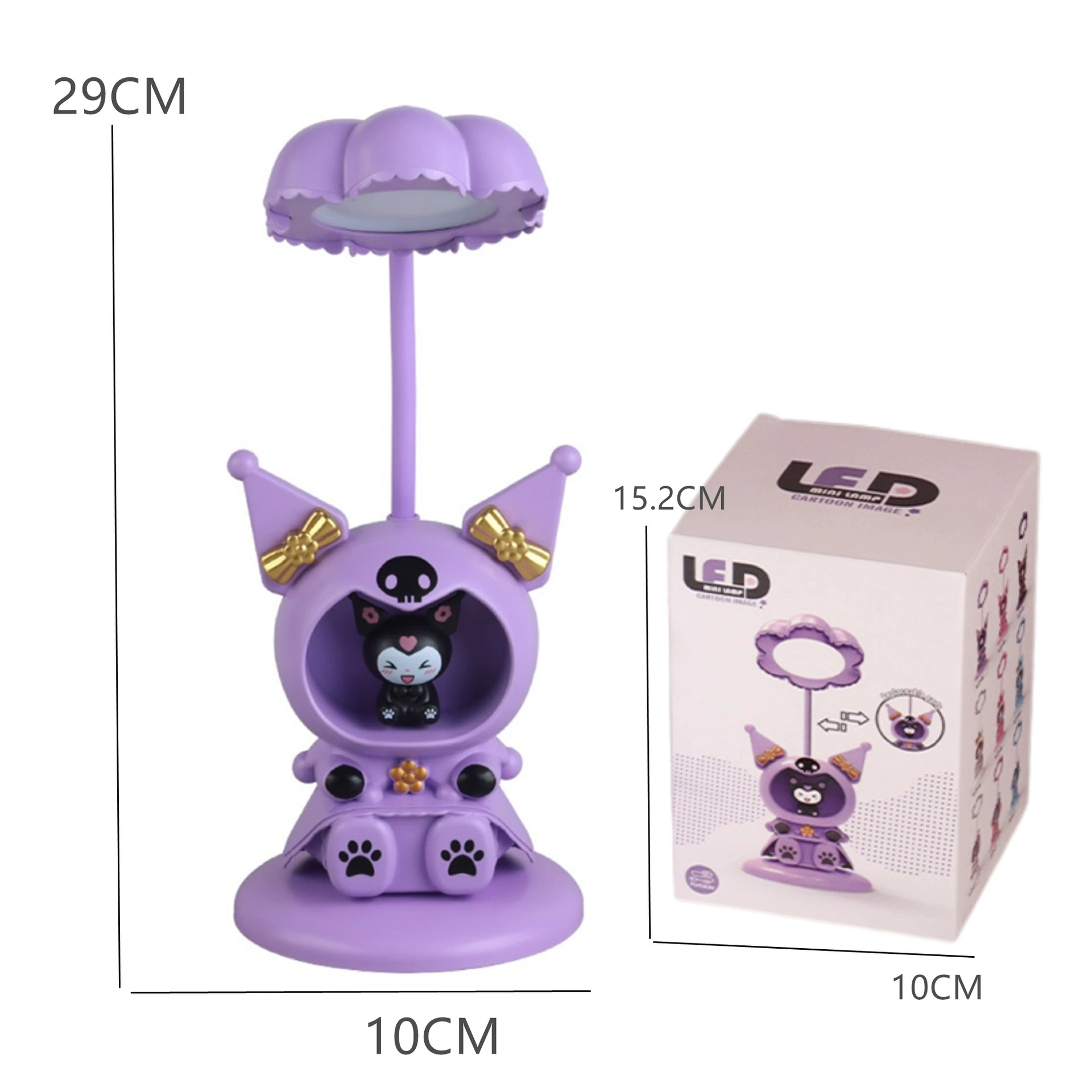 Cartoon table lamp for bedroom, LED sharpener, Birthday gift