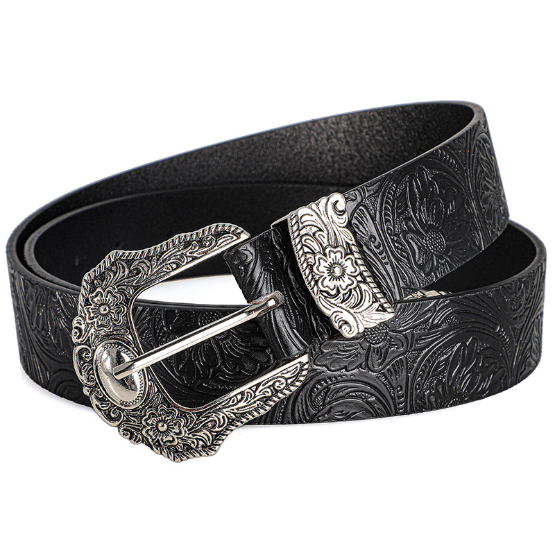 Neuer Retro-Gürtel für Herren und Damen im böhmischen Stil – mit Strass-Schnalle, Street-Punk-Rock-Hip-Hop-Modeaccessoire, für Männer und Frauen – Detail 2