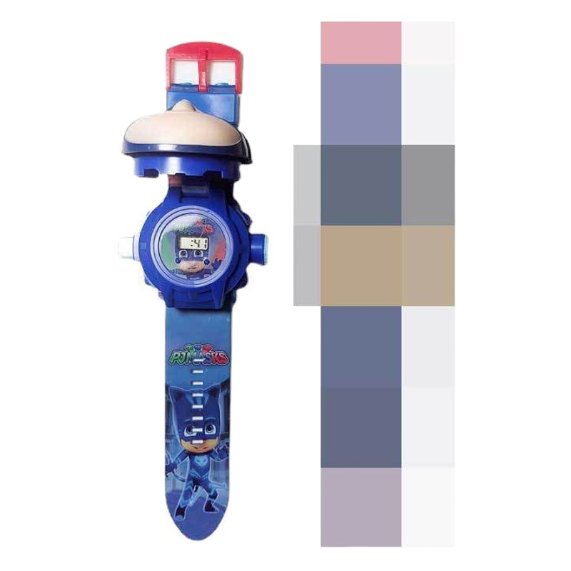 Spot Wholesale Kidsren's Cartoon 24 Projection Watch Cartoon Flip Toy Watch Internet Celebrity Douyin Projection Watch