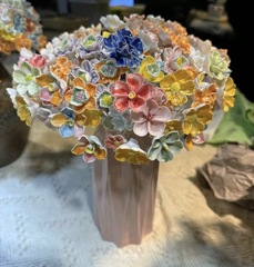 景徳鎮の高温の手芸の陶磁器の花の造花の装飾の花束は20元でいっぱいです。