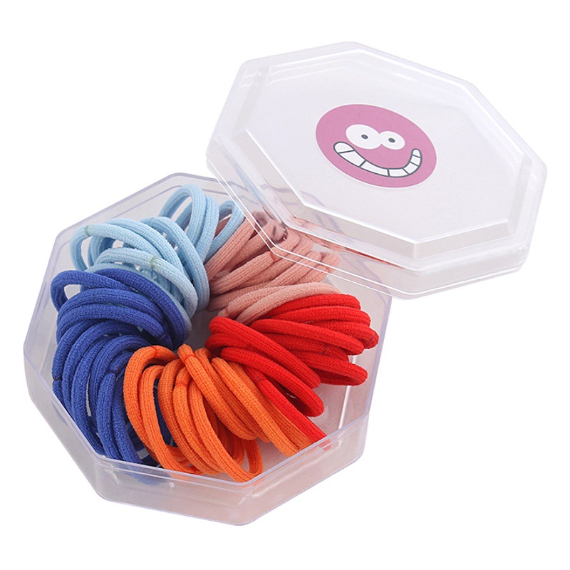Banda para el cabello de los niños de Año Nuevo Mini banda de goma pequeña bebé no duele pelo banda de goma elástica alta lazo tirar Arco Iris pequeña cabeza cuerda