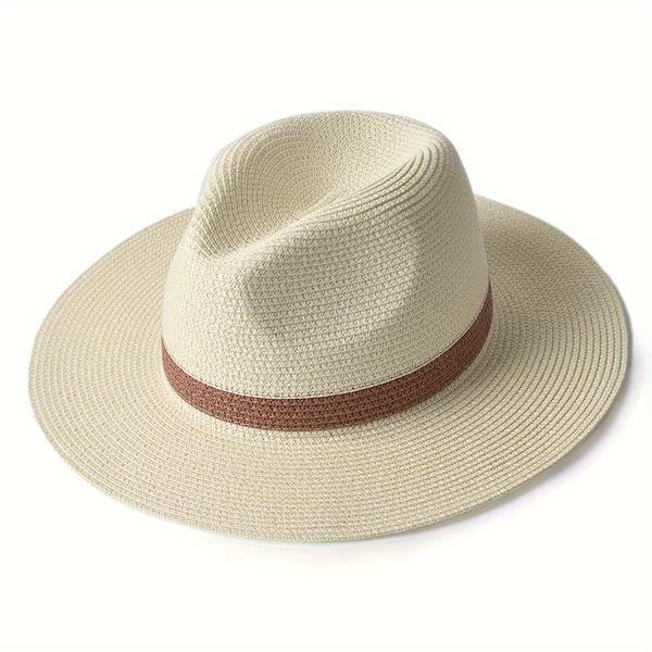 Amazon's Best-Selling Panama Hat, Summer Beach Straw Hat for Men and Women, Jazz Hat, Sun Hat, Large Brim Hat