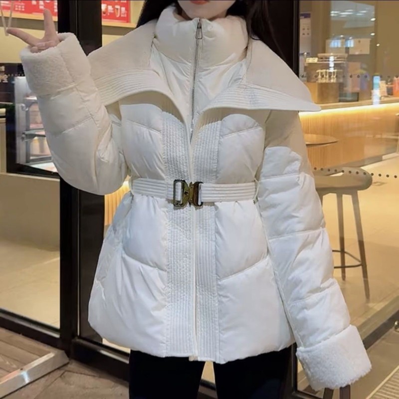 小香风羽绒棉服女短款2025冬大玲子超好看小个子收腰显瘦加厚外套|undefined