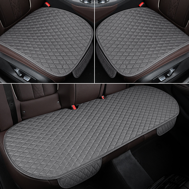 Seasons Single Piece | Qìchē Seat cushion, seat cover - gray-three-piece-set