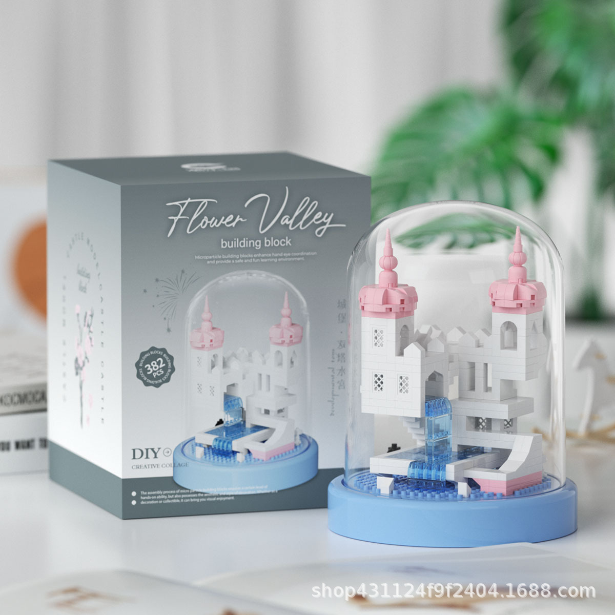 Compatible con Lego inmortal ramo de flores, juguetes de ensamblaje de plantas, adornos de claveles de girasol, regalos de año nuevo para niñas al por mayor