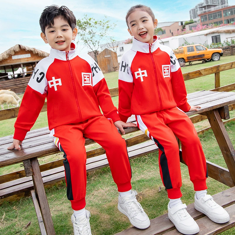 Школьная форма для учащихся начальной и средней школы Весенняя и летняя одежда в стиле кампуса Детская классная одежда Одежда для детского сада с короткими рукавами Спортивная одежда