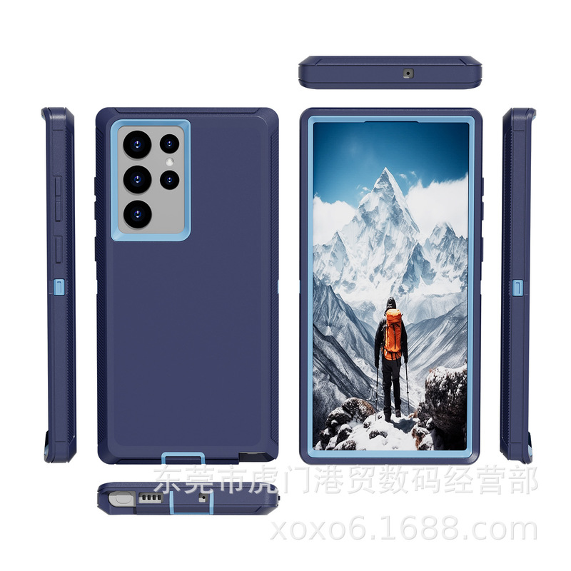 Samsung S22Ultra ロボットに適した 3 つの耐性のある携帯電話ケース、落下防止アーマーケース、SAMSUNG S22U 保護カバー|undefined