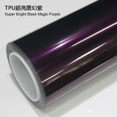 Auto Color Change Film: anti-fouling coating self-repairing car film - tpu-super-bright-black-fantasy-purple-1524m15m