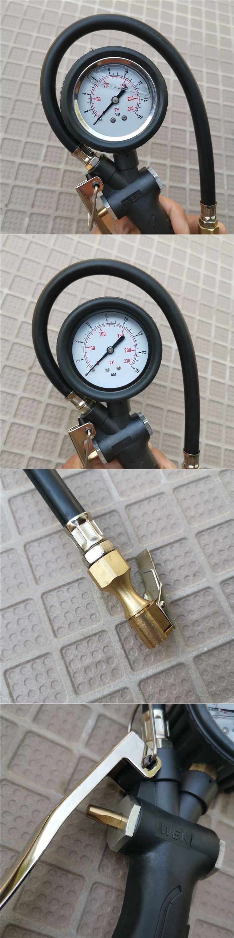 High-precision digital tire pressure gauge with inflation function, car air pressure monitor, and air pump
