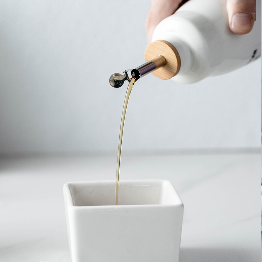 2024 New Ceramic Oil Bottle Sauce Vinegar Seasoning Bottle