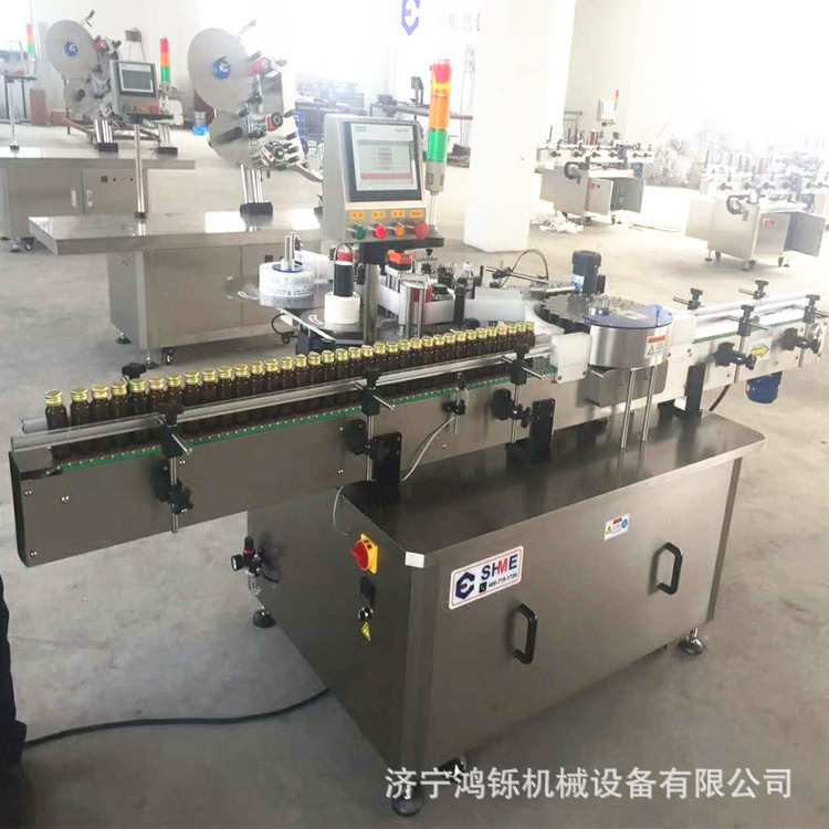 快速贴标机 双面玻璃瓶贴标机 工厂流水线贴标机