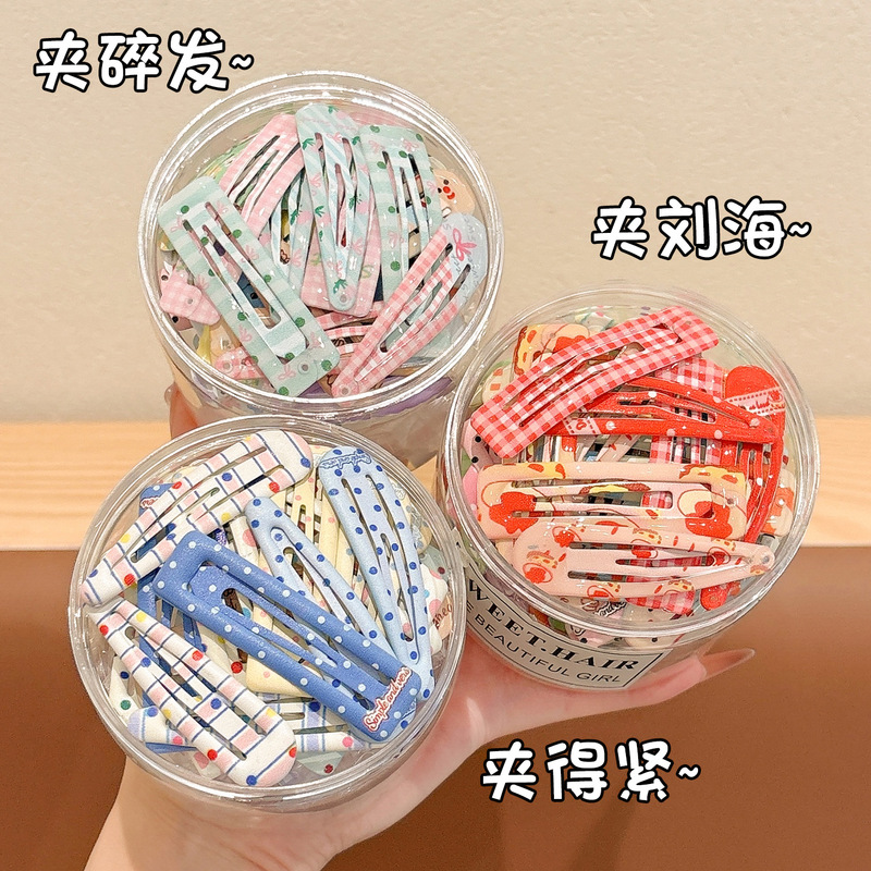 甜美可爱格纹发夹女网红新款碎发bb夹子少女心刘海夹儿童发卡发饰|undefined