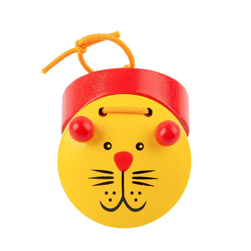 Castañuelas de madera Weiweihu, animales creativos, orejas pequeñas, percepción musical infantil, juguetes de educación temprana Montessori, castañuelas pequeñas
