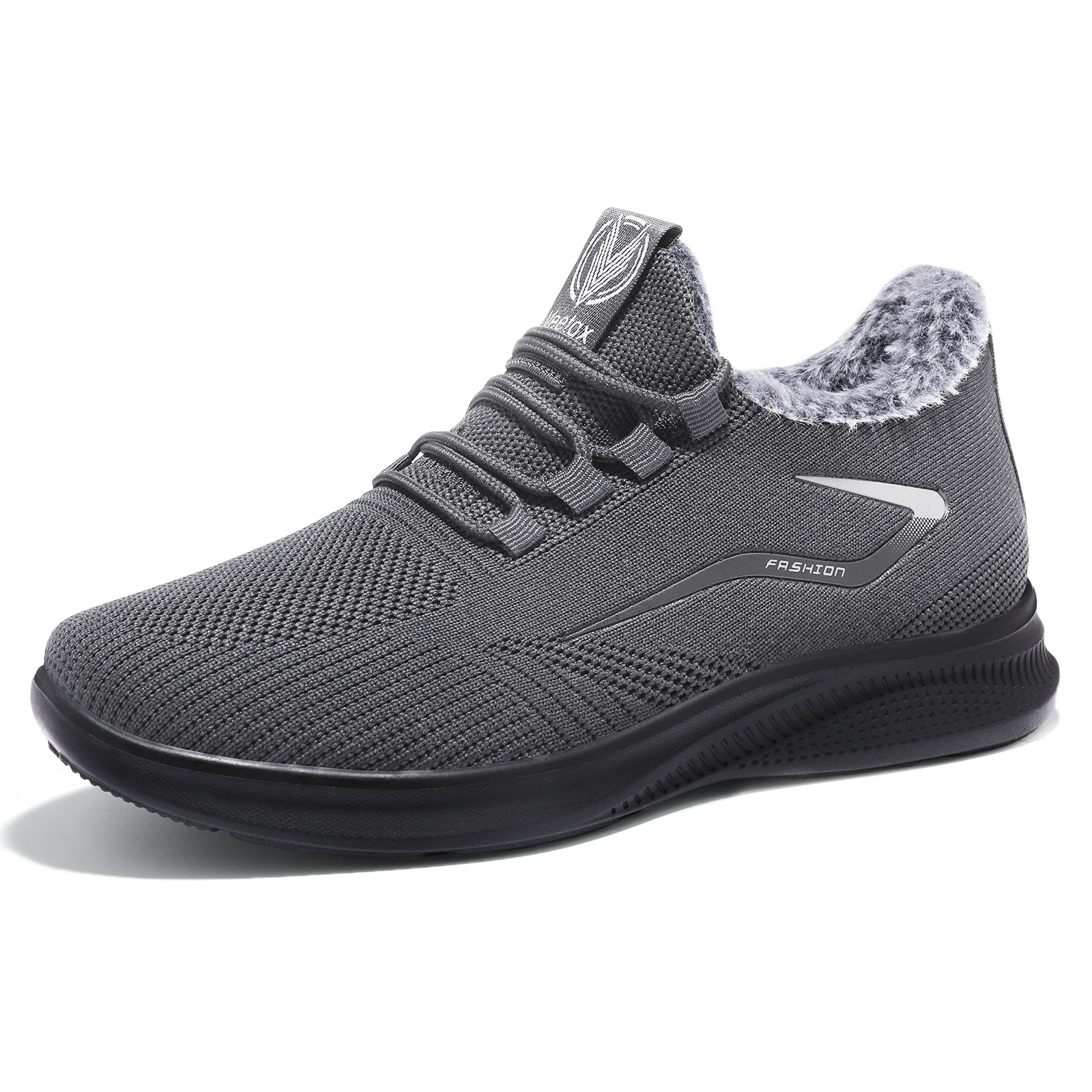 Zapatos de algodón de invierno para hombres de mediana edad, viejos zapatos de tela de Beijing para hombres, zapatos de terciopelo y calentamiento para hombres de edad avanzada