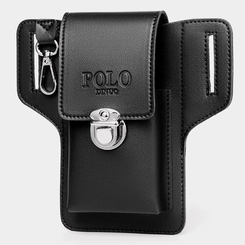 Genuine cowhide mobile phone waist bag new multi-functional belt hanging key mobile phone case mobile phone bag construction site work bag