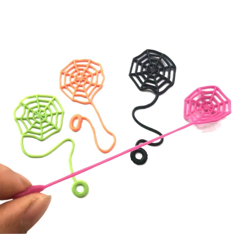 Трансграничные Хэллоуин креативные забавные игрушки оптом мягкий клей TPR мягкий материал липкий эластичный телескопический паутина