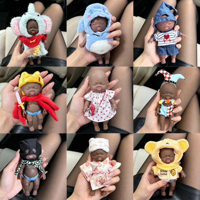 14cm娜塔莎黑娃解压玩具整蛊上班族缓解焦虑神器带衣服暗黑魔法师