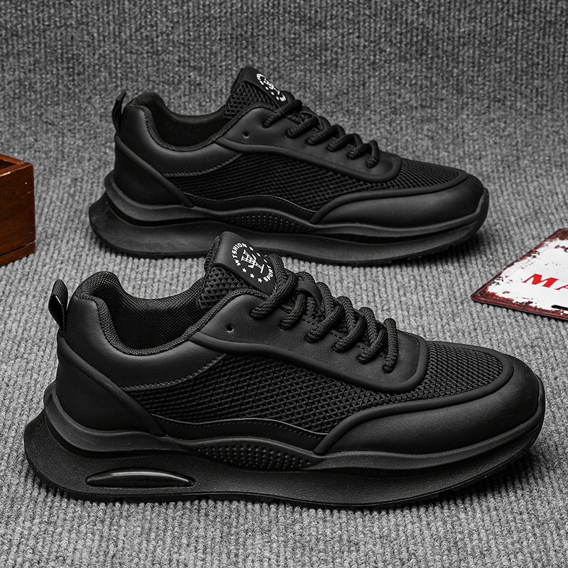 Tenis Deportivos Calados para Hombre de Cuero Sintético Ligeros y Cómodos