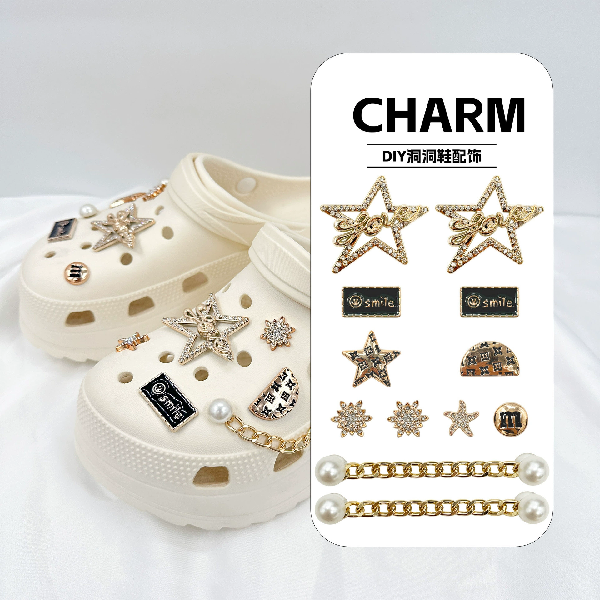 Аксессуары для обуви, пряжка для обуви, сделай сам, простые, высококачественные, милые, универсальные, индивидуальные сабо, модные съемные цветы