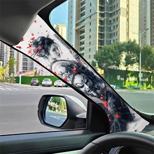 DIY Car Interior A-Pillar Stickers, Ceiling Decals, Modification and Renovation Adhesive Self-Adhesive Stickers, Car Film, Anti-Scratch