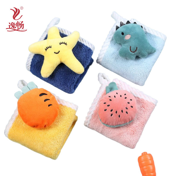 Coral soft children's towel for kindergarten