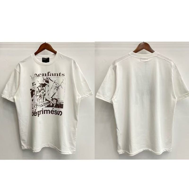 クロスボーダーアメリカの新しいERD憂鬱な富の第二世代レタープリントパターンラウンドネック半袖Tシャツドロップシッピング|undefined