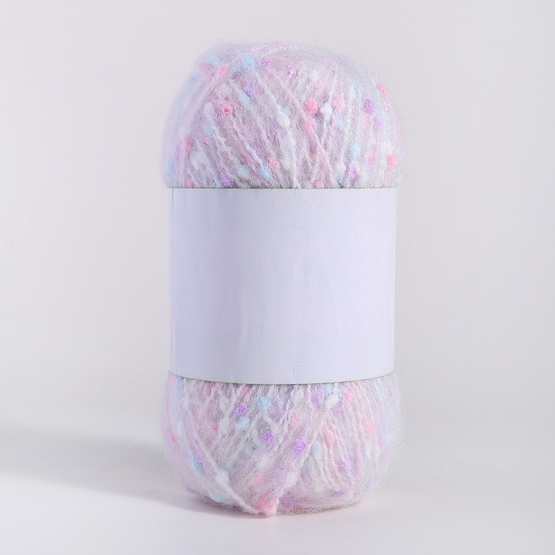 Doudou hilo hilo de bufanda hilo de lana punto de color mohael hilo tejido a mano diy arco iris tenis de mesa hilo mixto hilo de punto de pareja