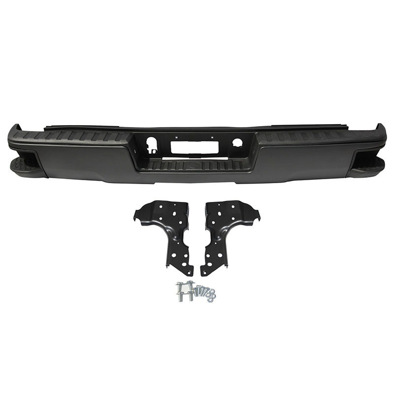 Aplicable a Chevrolet 14 - 18 Silverado parachoques traseros Solode original modelo negro sin agujeros